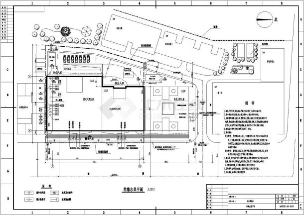 武汉24层综合楼办公楼给排水施工图（多图、计算书）-图一