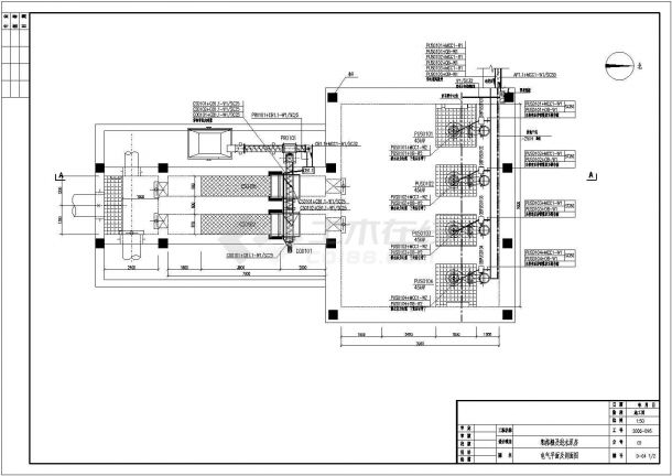 某污水处理厂粗格栅及进水泵电气设计施工图纸-图二