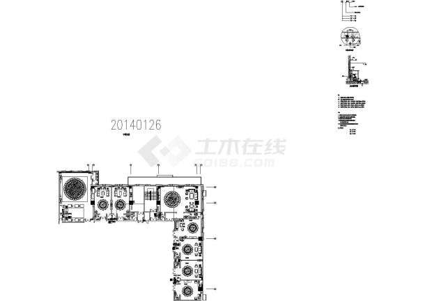 [福建]46500㎡十八层国际知名连锁五星酒店给排水施工图纸-图一