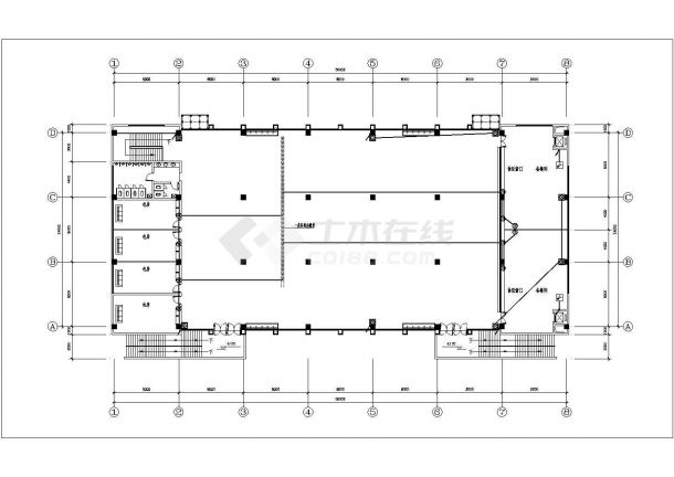 【安徽】某公司二层食堂电气设计施工图-图一