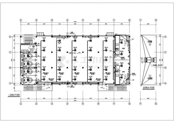 【安徽】某公司二层食堂电气设计施工图-图二