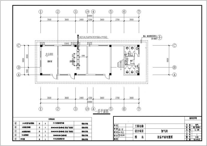 [湖南]某汽车加气站工程电气施工图纸（三级负荷）_图1