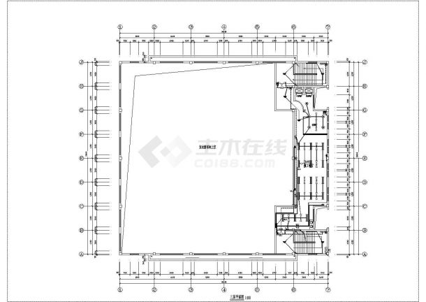 【杭州】某小学三层食堂电气设计施工图-图二