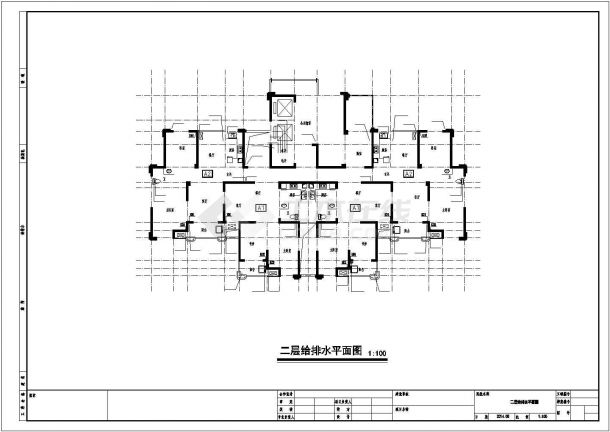 [安徽]11698㎡三十三层住宅楼给排水施工图纸-图一