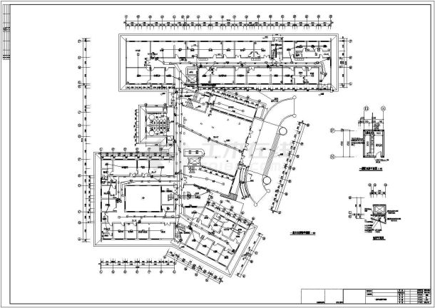 [湖南]某7203平米市级十一层综合医院电气消防系统设计施工图-图二