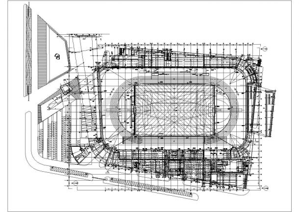 [江苏]九层体育中心给排水施工图纸（体育场、景观塔）-图一