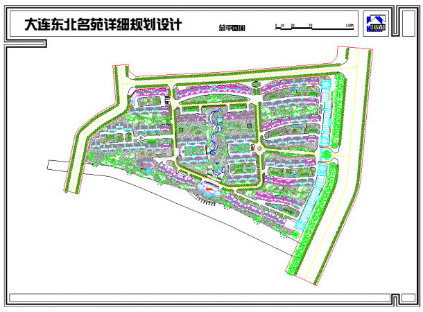 东北名苑小区详细规划设计图（全套）-图一