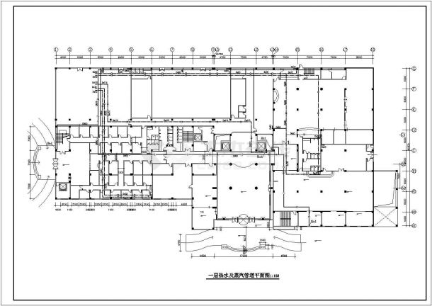 [江苏]五层花园商务型大酒店给排水施工图纸（蒸汽系统）-图二