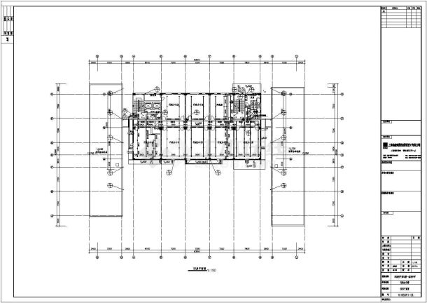 某地中学行政楼给排水施工设计图纸-图一