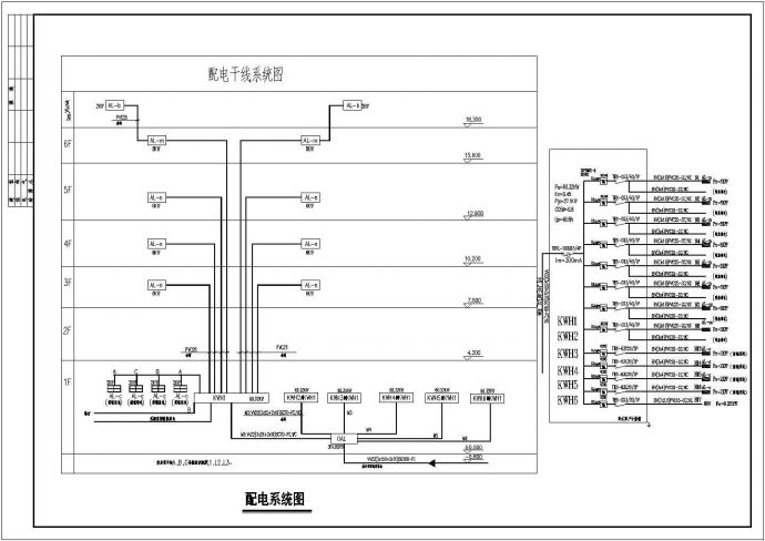 【广西】六层花园商住楼全套电气设计施工图纸_图1