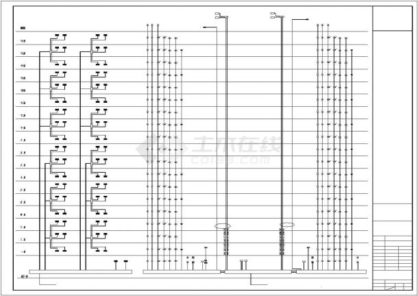 【江苏】9295.28㎡十八层小区住宅楼全套电气设计施工图纸-图二