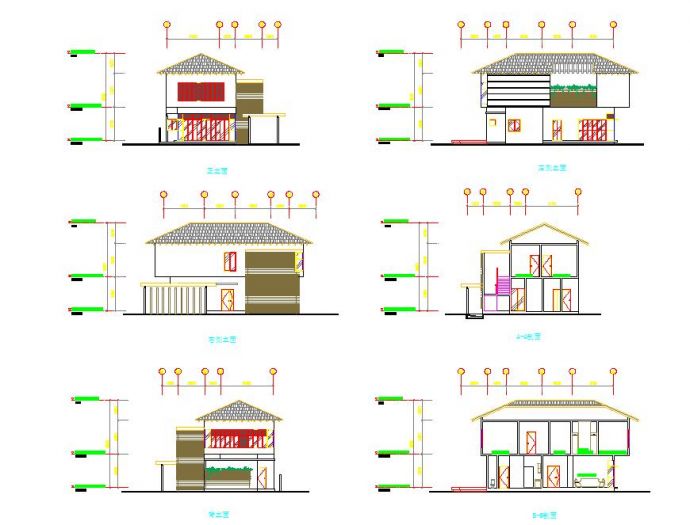 乡村风格二层质朴农村房屋建筑设计图_图1