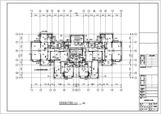 [安徽]十八层住宅建筑给排水施工图（含人防地下室）-图二