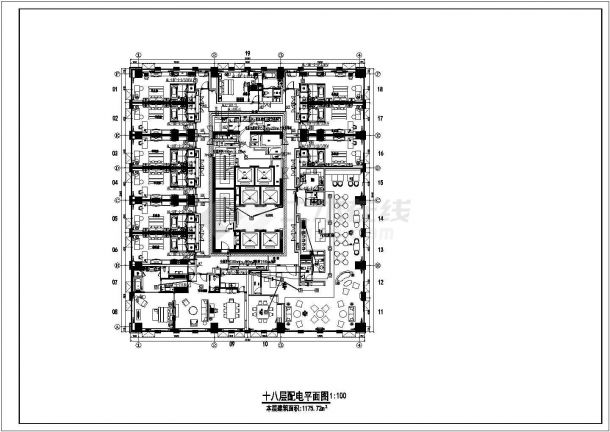 【重庆】十九层五星酒店全套电气设计施工图纸-图一