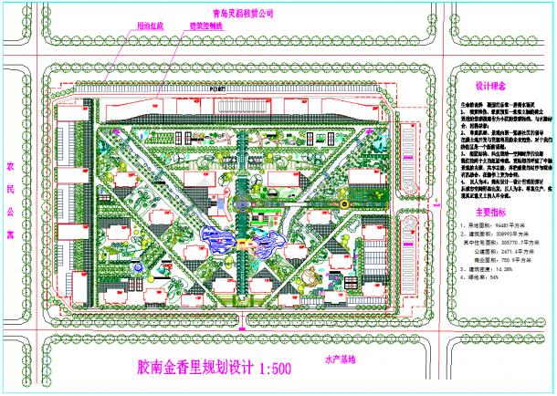 胶南金香里规划设计图（含设计理念）-图一