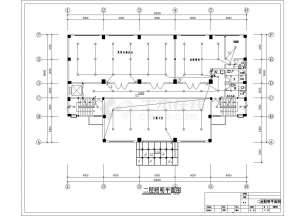 某工业园五层办公楼电气设计施工图纸-图二