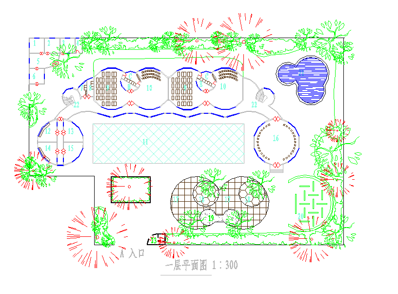 某地区某幼儿园建筑平面设计方案图