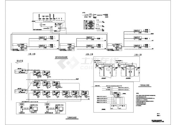 22700㎡某两层体育馆智能化系统电气设计施工图-图二