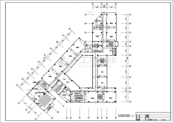 某六层框架结构教学楼全套电气设计施工图-图一