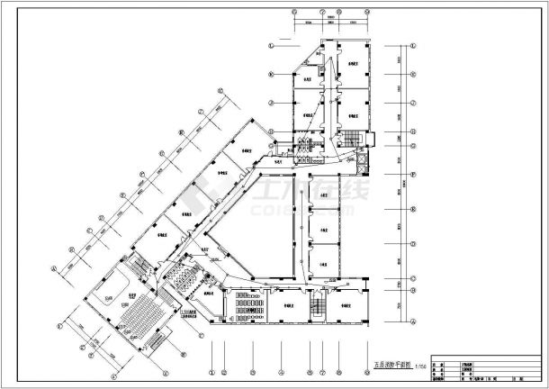 某六层框架结构教学楼全套电气设计施工图-图二