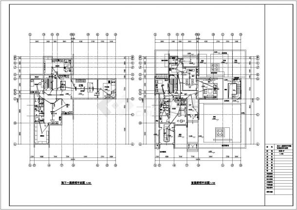 【山东】123039㎡某三层别墅电气设计施工图-图二
