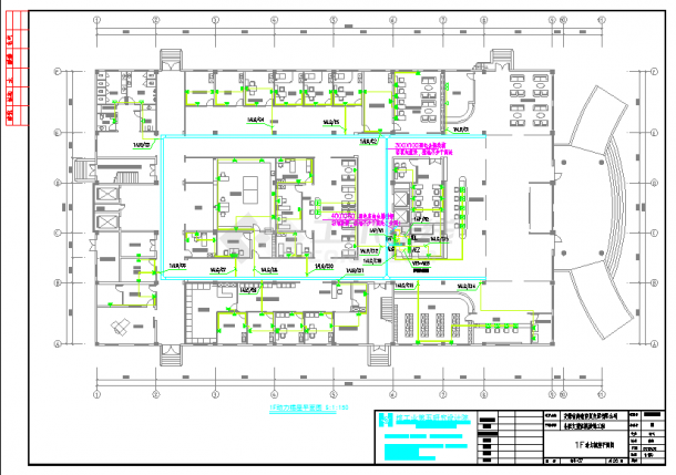 某地区妇科医院全套弱电CAD基础平面布置参考图-图二