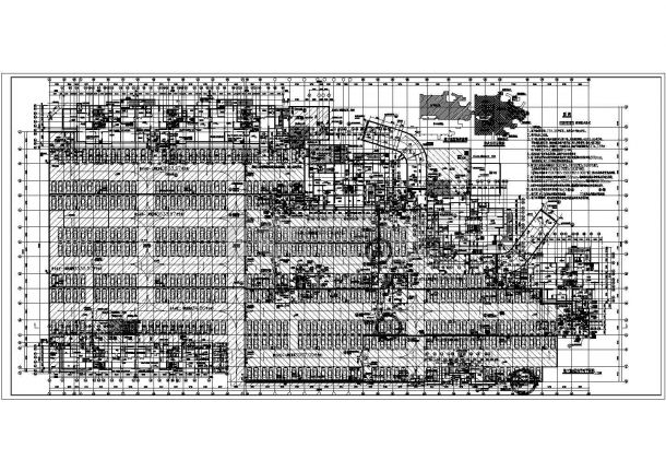 [南昌]某23000㎡小区地下室人防建筑图-图一