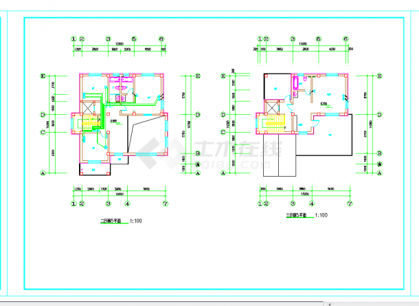607㎡三层私人别墅电气设计施工图纸-图一