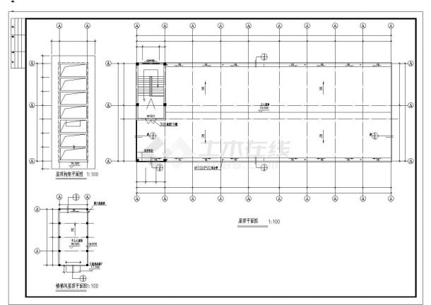 某2123平方米服装厂四层框架结构综合楼建筑施工图（高16.7米）-图二
