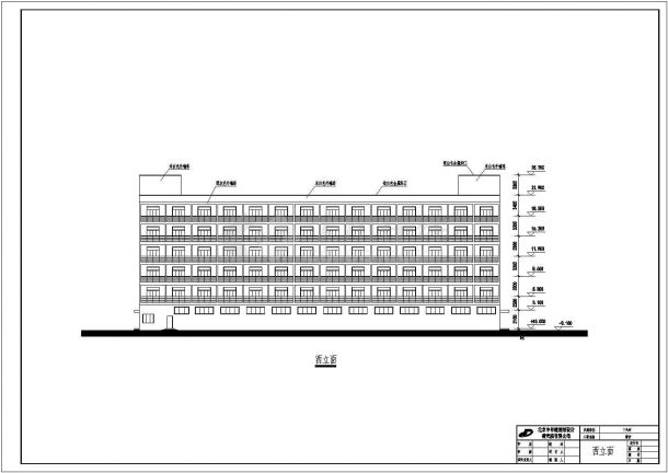 某3345平方米三层厂区建筑施工图（高17.6米）-图二