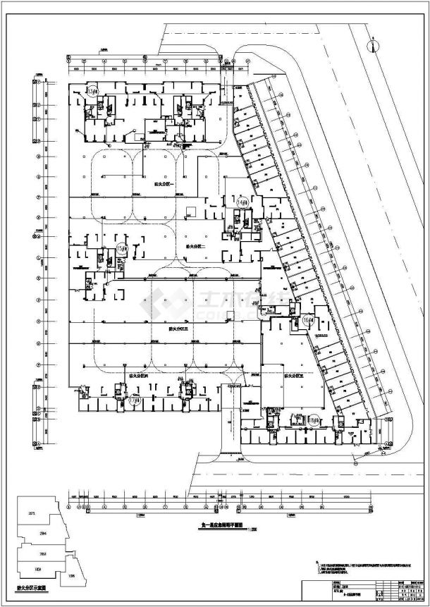 【湖南】12652㎡某大型住宅区地下室全套电气施工图纸-图一
