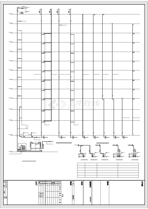[浙江]十二层综合楼给排水施工图-图一