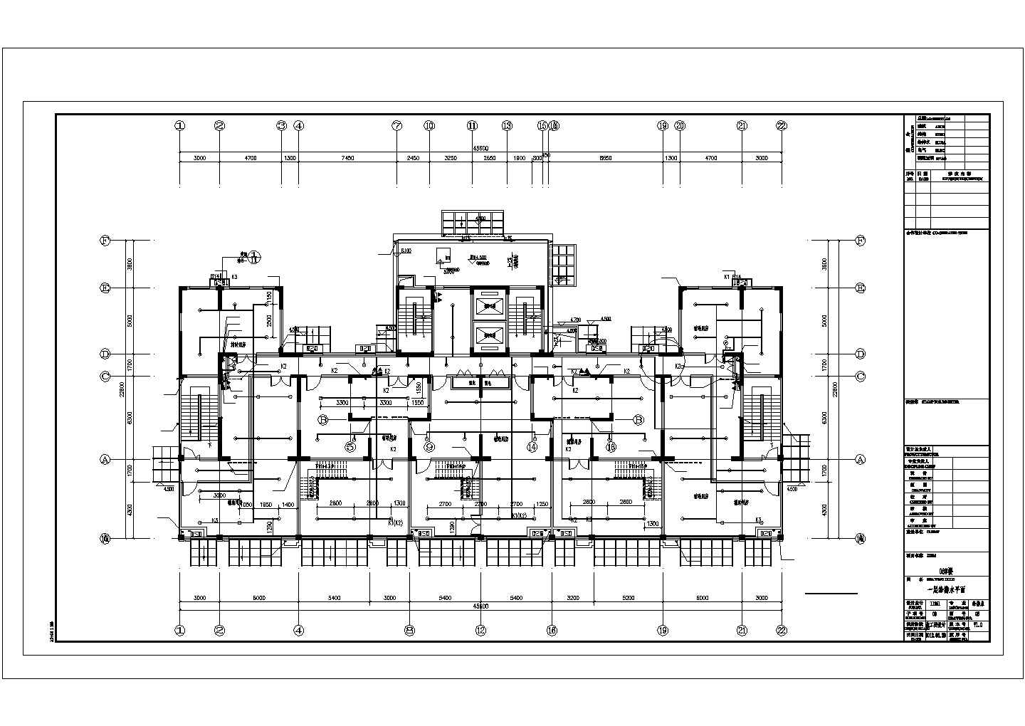 [湖北]25层公租房给排水施工图纸（含2栋楼）