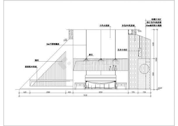 某地多套主卧卧室室内装修施工图纸-图二