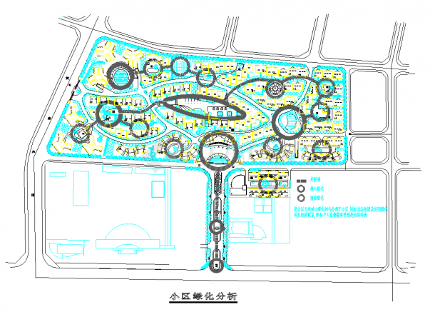 某花园总平面规划分析图（共4张）-图一