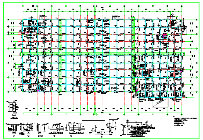 无锡某多层框架结构综合厂房建筑结构图_图1