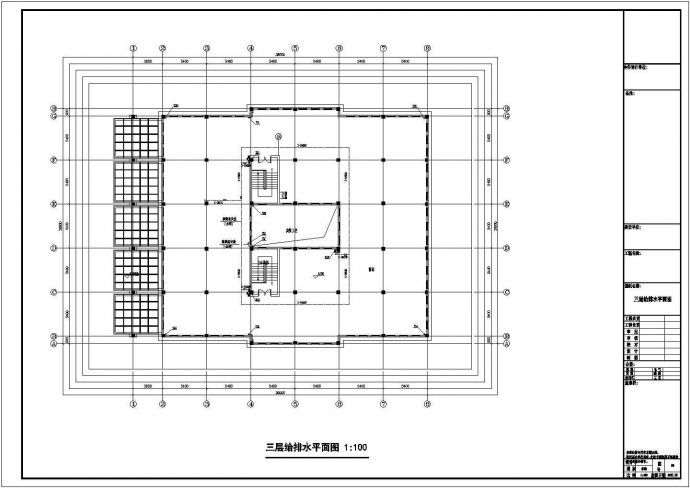 [河北]1.9万平米三层商业建筑给排水施工图纸_图1