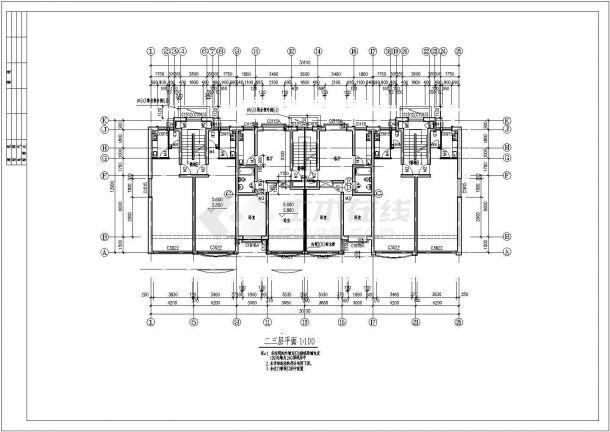 某城市别墅全套建筑图（共12张）-图二