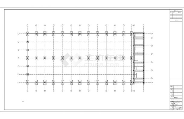 [天津]单层（局部三层框架）门刚结构仪器设备车间建筑结构全套图-图二
