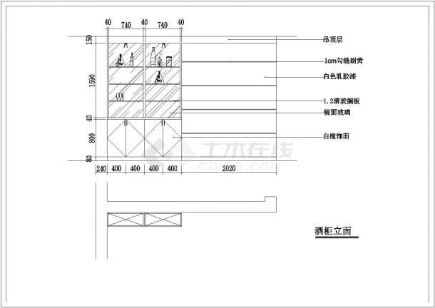 某花园住宅楼室内装修设计施工详图-图一