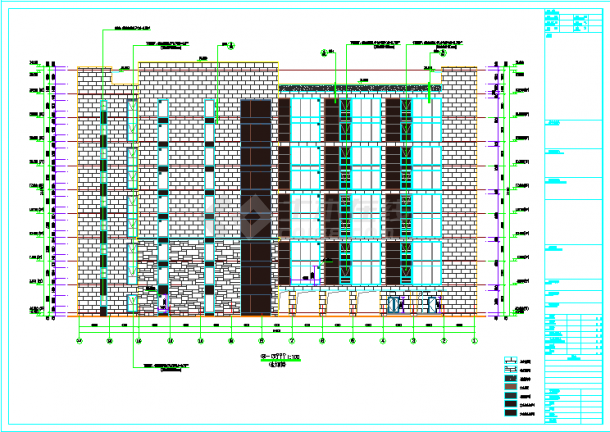 公寓楼建筑施工图（含内装布置）-图二