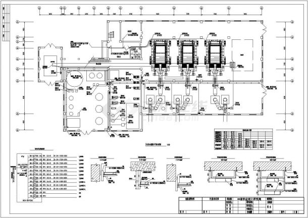 黑龙江某单层锅炉房电气设计图（第三类防雷）-图二