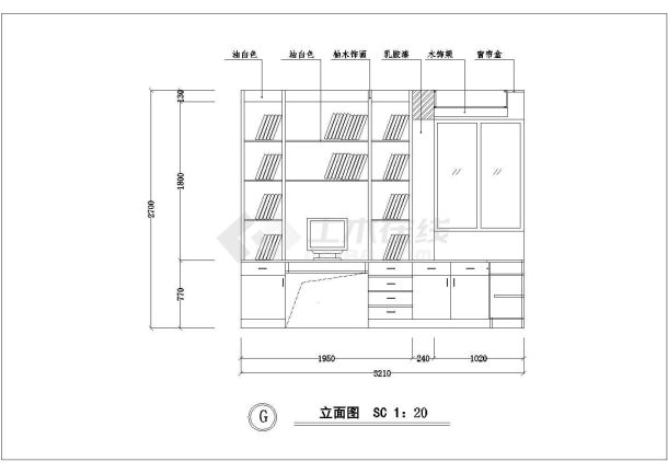 某住宅户型室内装修全套设计施工图纸-图一