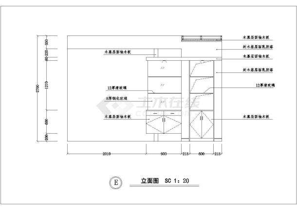 某住宅户型室内装修全套设计施工图纸-图二