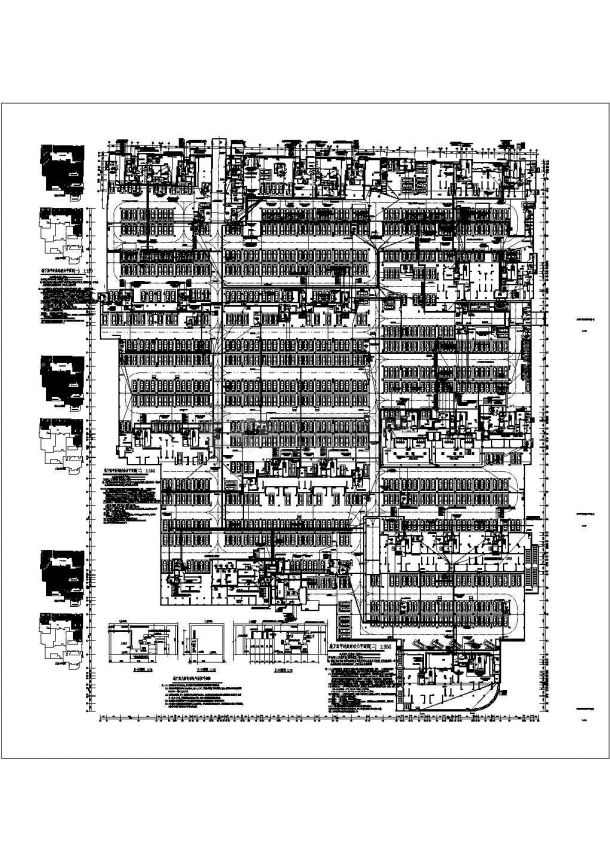 【福建】大型小区住宅楼项目地下室全套电气施工图纸-图二