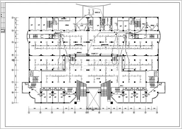 多层钢筋混凝土结构星级酒店电气设计施工图纸-图二