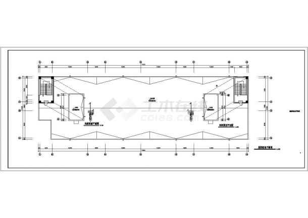 某6059.2㎡四层高中试验楼电气设计图（含强弱电消防排风）-图二