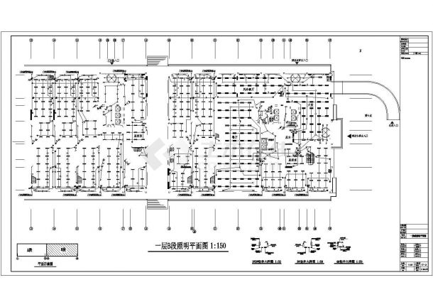 二十一层综合楼强电系统电气施工图纸（含暖通）-图二