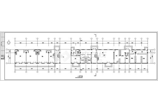 某地区沿街综合楼建筑图（共6张）-图一