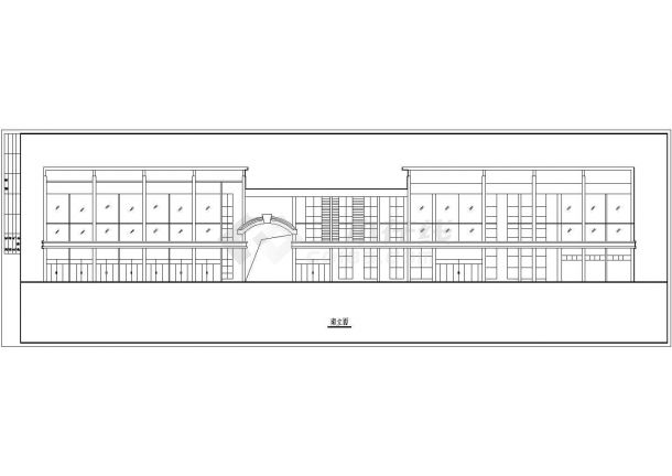 某地区沿街综合楼建筑图（共6张）-图二